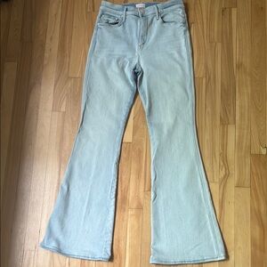 Mother Roller high waisted flared denim jeans